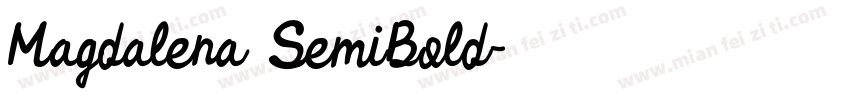 Magdalena SemiBold字体转换